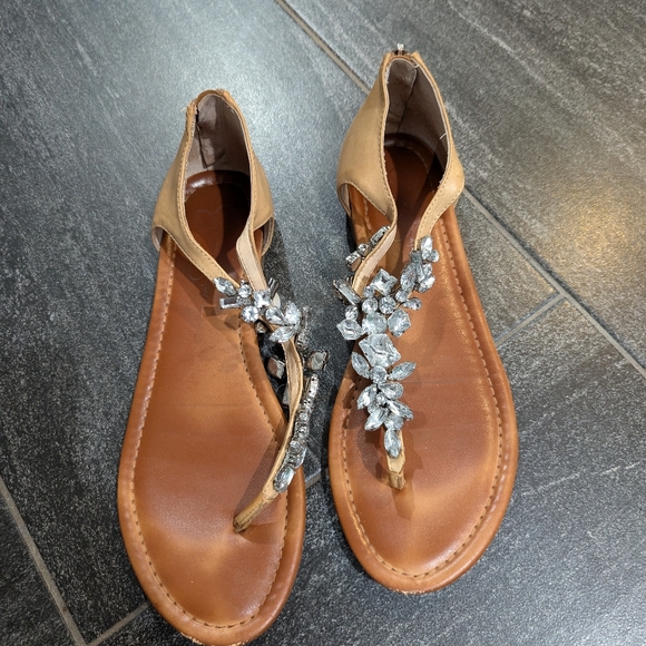 Jessica Simpson Jeweled Zip Up Sandal - Picture 2 of 4